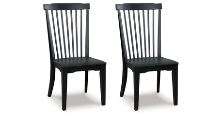 Greddinton Black Dining Chair, Set of 2 from Ashley Furniture - Luna Furniture