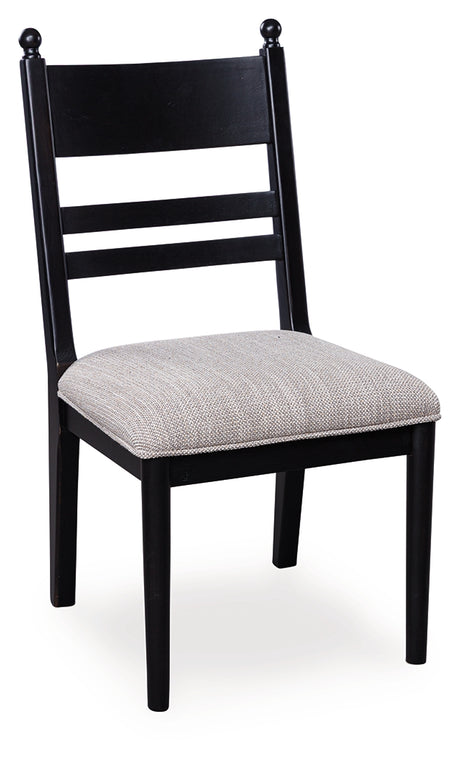 Greddinton Black Multi Dining Chair, Set of 2 from Ashley Furniture - Luna Furniture