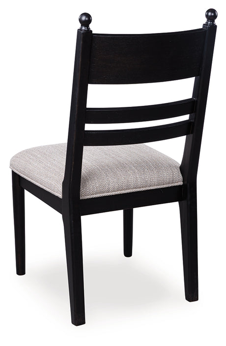 Greddinton Black Multi Dining Chair, Set of 2 from Ashley Furniture - Luna Furniture