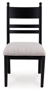 Greddinton Black Multi Dining Chair, Set of 2 from Ashley Furniture - Luna Furniture