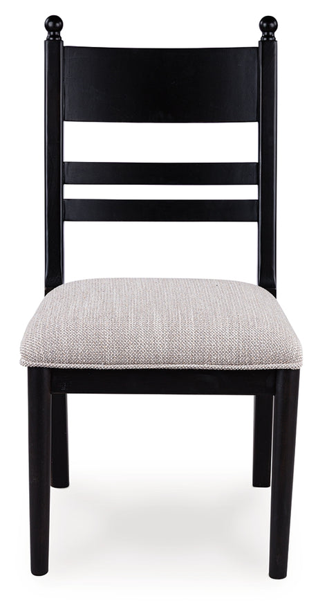 Greddinton Black Multi Dining Chair, Set of 2 from Ashley Furniture - Luna Furniture