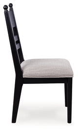 Greddinton Black Multi Dining Chair, Set of 2 from Ashley Furniture - Luna Furniture