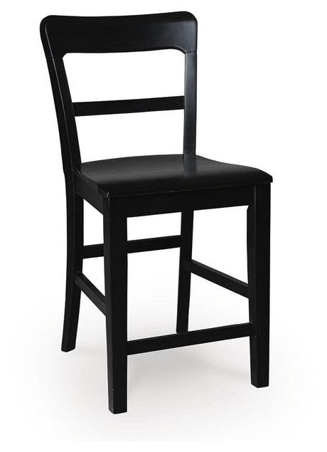 Greddinton Black Counter Height Barstool, Set of 2 from Ashley Furniture - Luna Furniture