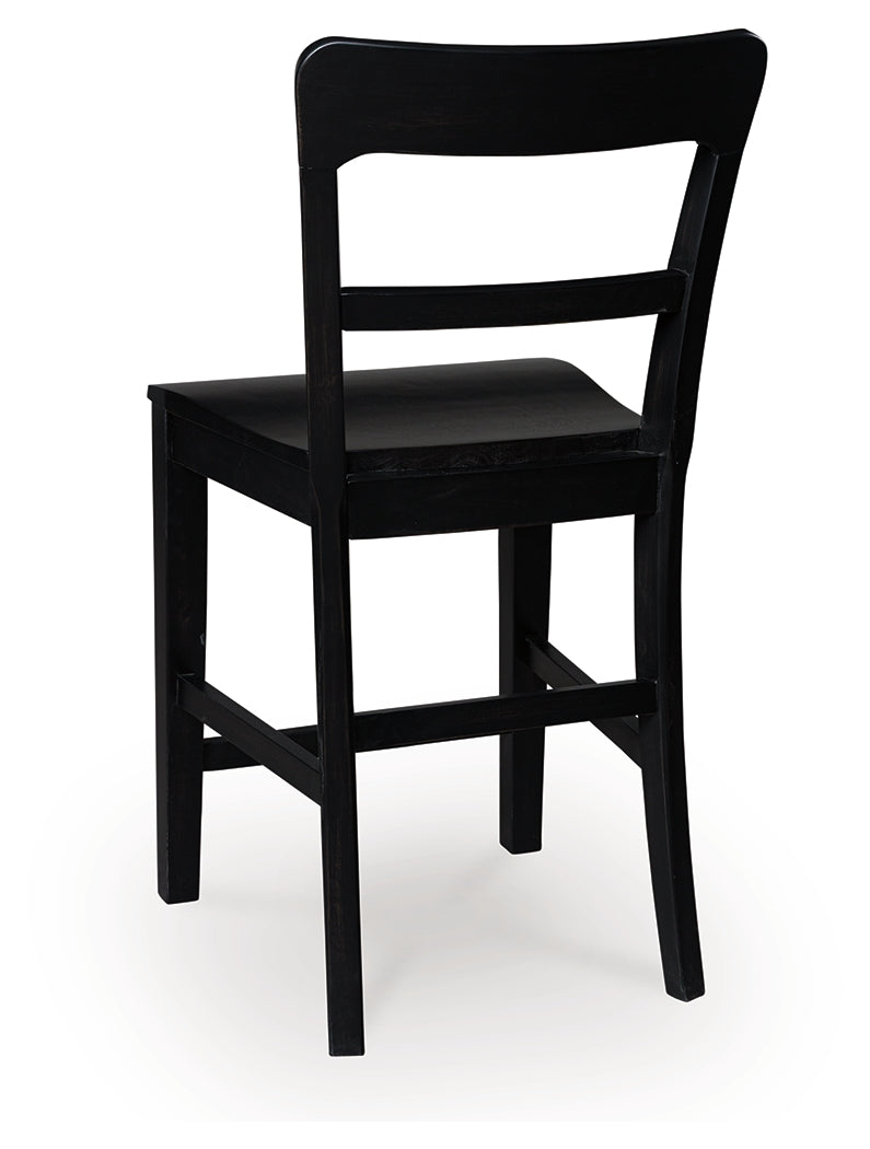 Greddinton Brown/Black Counter Height Dining Table and 4 Barstools from Ashley Furniture - Luna Furniture