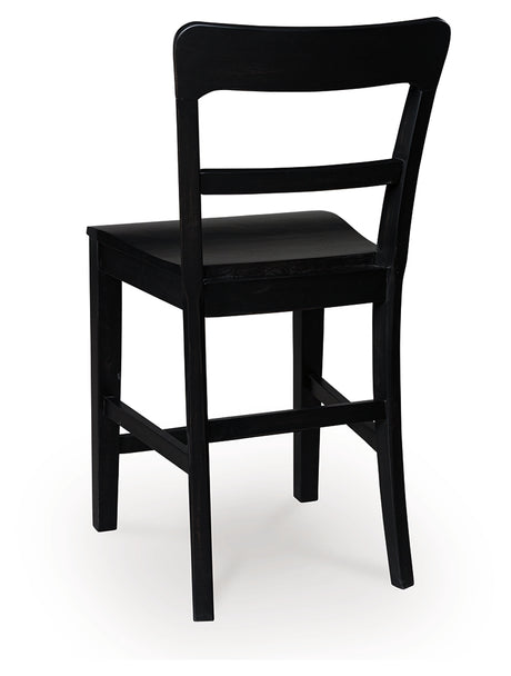 Greddinton Black Counter Height Barstool, Set of 2 from Ashley Furniture - Luna Furniture