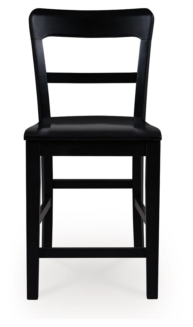 Greddinton Brown/Black Counter Height Dining Table and 4 Barstools from Ashley Furniture - Luna Furniture