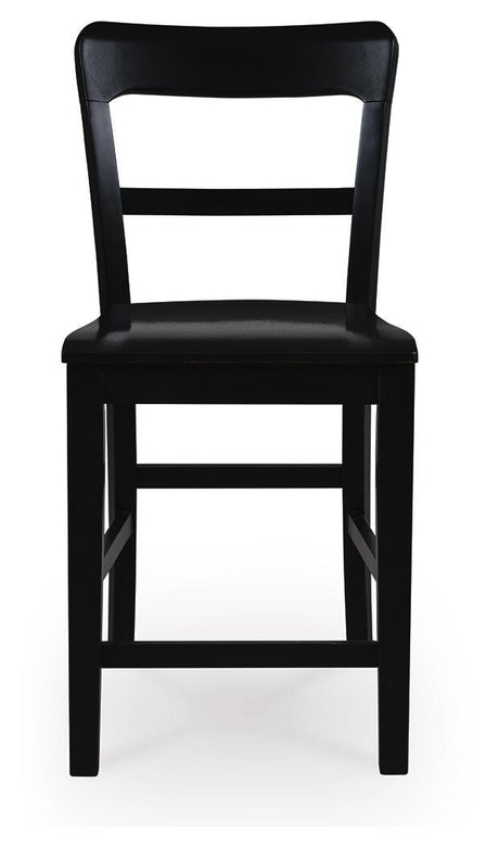 Greddinton Brown/Black Counter Height Dining Table and 4 Barstools from Ashley Furniture - Luna Furniture