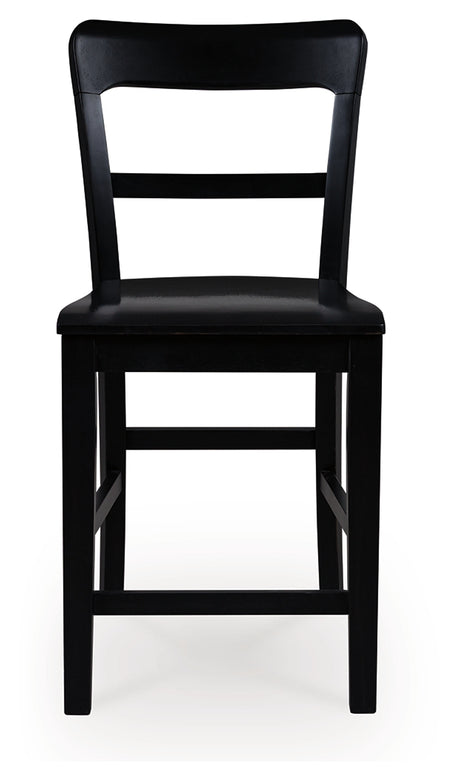 Greddinton Black Counter Height Barstool, Set of 2 from Ashley Furniture - Luna Furniture