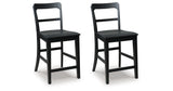 Greddinton Black Counter Height Barstool, Set of 2 from Ashley Furniture - Luna Furniture