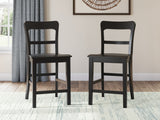 Greddinton Brown/Black Counter Height Dining Table and 4 Barstools from Ashley Furniture - Luna Furniture