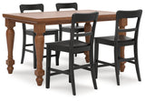 Greddinton Brown/Black Counter Height Set from Ashley Furniture - Luna Furniture