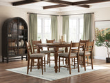 Greddinton Brown Counter Height Dining Table and 6 Barstools from Ashley - Luna Furniture