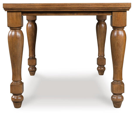 Greddinton Brown/Black Counter Height Dining Table and 6 Barstools from Ashley Furniture - Luna Furniture