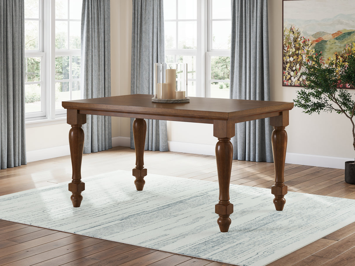 Greddinton Counter Height Dining Table and 2 Black & 4 Brown Barstools from Ashley Furniture - Luna Furniture