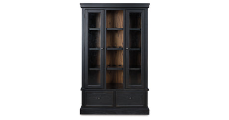 Greddinton Black/Brown Curio from Ashley - Luna Furniture