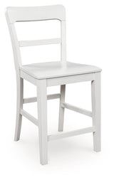 Greddinton Brown/White Counter Height Dining Table and 4 Barstools from Ashley - Luna Furniture