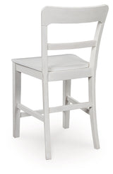 Greddinton White Counter Height Barstool, Set of 2 from Ashley Furniture - Luna Furniture