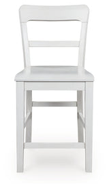 Greddinton Brown/White Counter Height Dining Table and 4 Barstools from Ashley - Luna Furniture