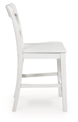 Greddinton White Counter Height Barstool, Set of 2 from Ashley Furniture - Luna Furniture