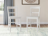 Greddinton Brown/White Counter Height Dining Table and 4 Barstools from Ashley - Luna Furniture