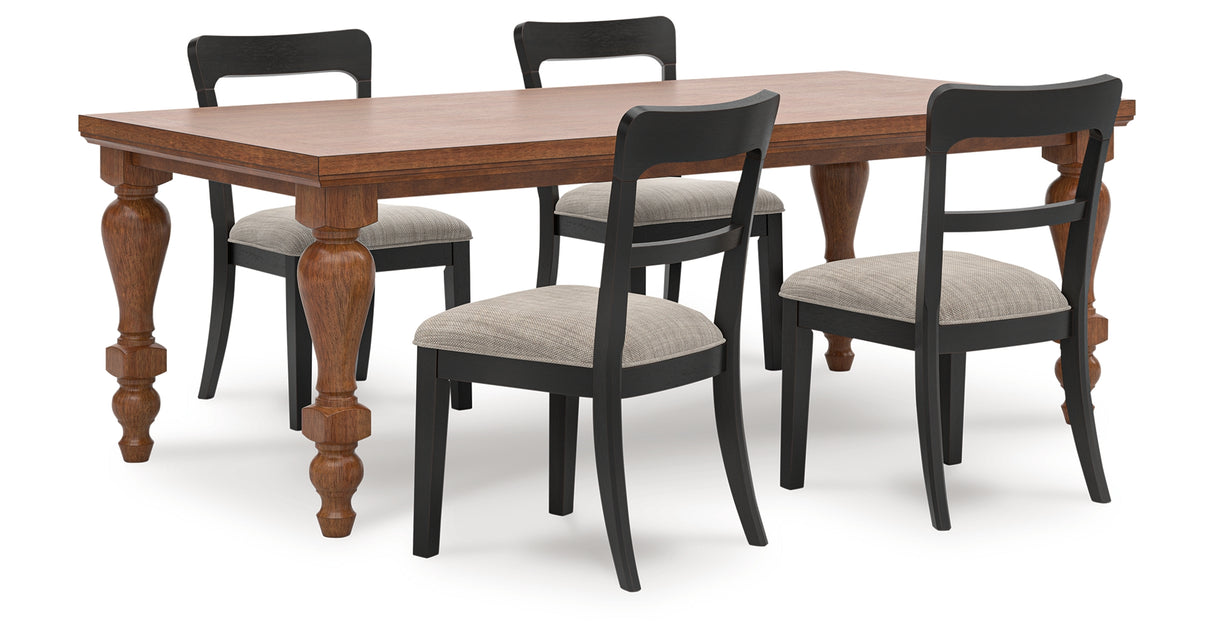 Greddinton Brown Dining Table and 4 Chairs from Ashley Furniture - Luna Furniture