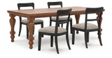 Greddinton Brown Dining Table and 4 Chairs from Ashley Furniture - Luna Furniture