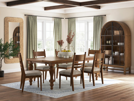 Greddinton Dining Table and 6 Chairs in Brown from Ashley - Luna Furniture