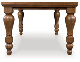 Greddinton Medium Brown Dining Table and 6 Black Chairs from Ashley - Luna Furniture