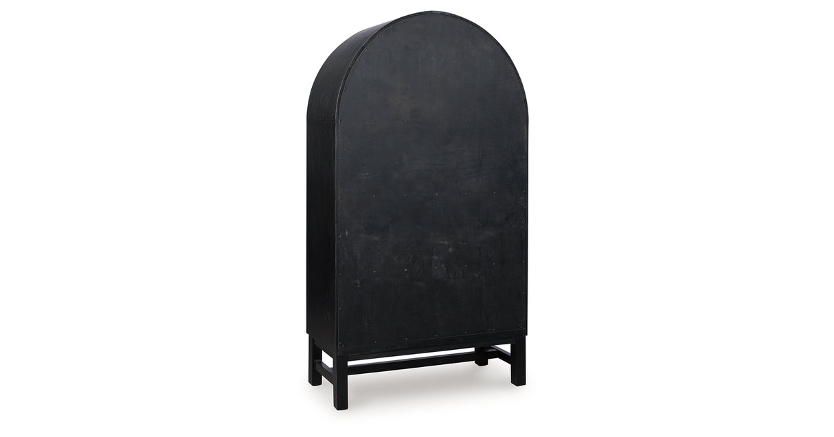 Greddinton Black/Brown Display Cabinet from Ashley Furniture - Luna Furniture