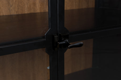 Greddinton Black/Brown Display Cabinet from Ashley - Luna Furniture