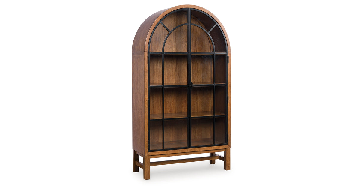 Greddinton Brown/Black Display Cabinet from Ashley - Luna Furniture