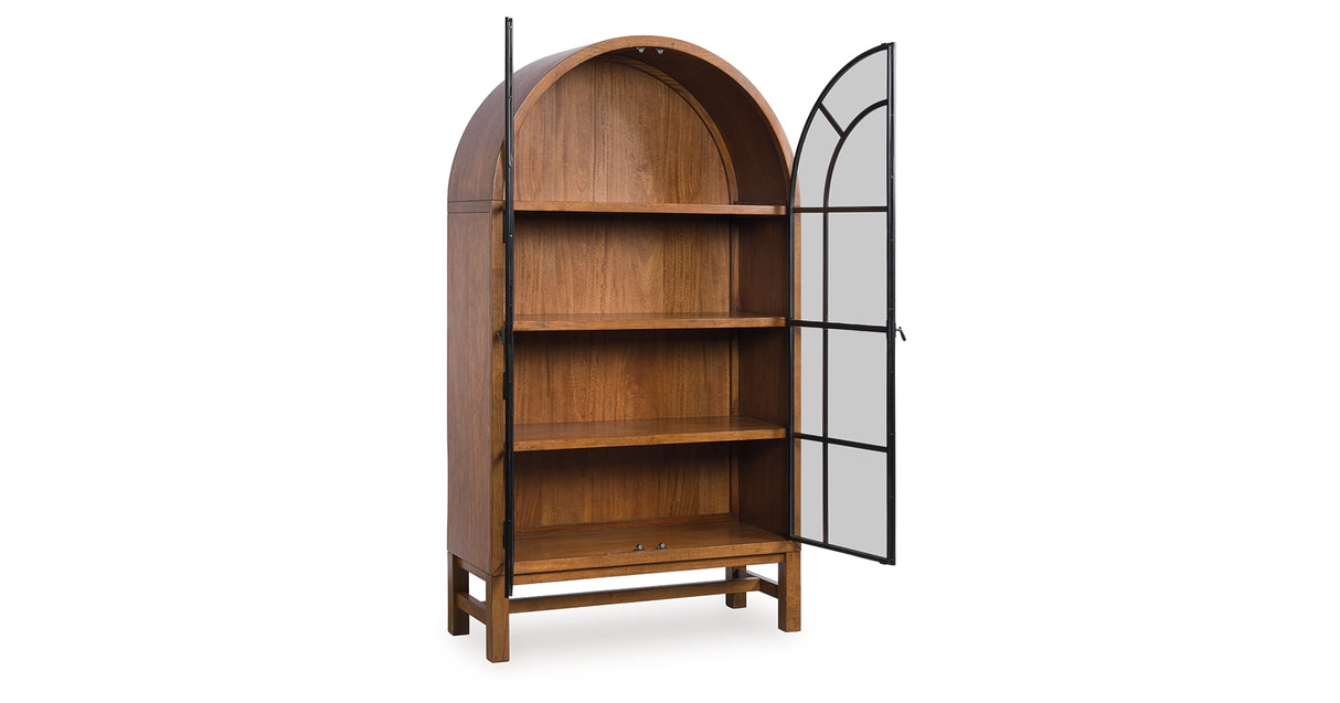 Greddinton Brown/Black Display Cabinet from Ashley - Luna Furniture