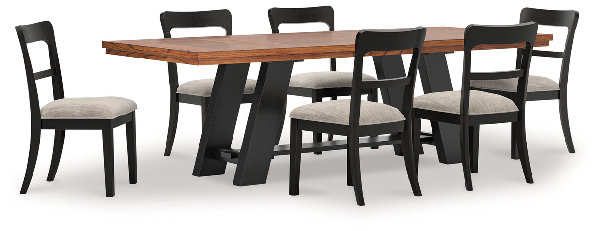 Greddinton Brown/Black Dining Room Set from Ashley Furniture - Luna Furniture