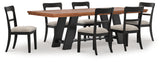Greddinton Brown/Black Dining Room Set from Ashley Furniture - Luna Furniture