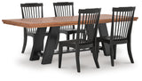 Greddinton Brown/Black Dining Table and 4 Chairs from Ashley Furniture - Luna Furniture
