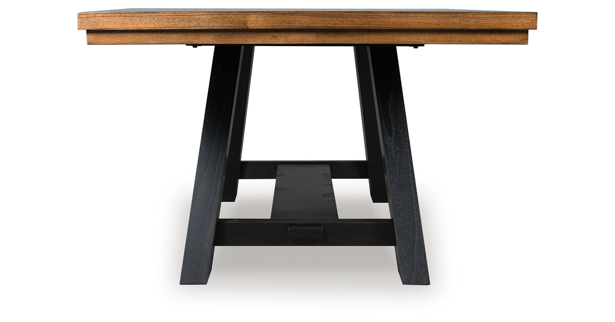 Greddinton Dining Table and 4 Chairs in Brown/Black from Ashley - Luna Furniture