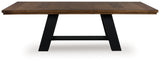 Greddinton Dining Table and 4 Chairs in Brown/Black from Ashley - Luna Furniture