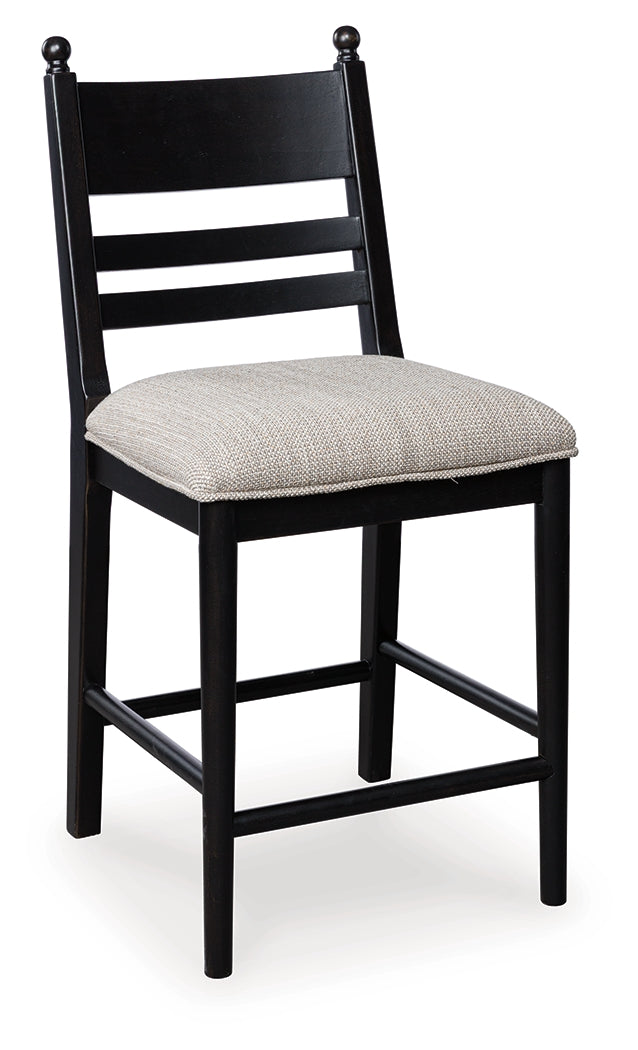 Greddinton Brown/Black Counter Height Dining Table and 4 Barstools from Ashley Furniture - Luna Furniture