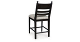 Greddinton Black Counter Height Barstool, Set of 2 from Ashley Furniture - Luna Furniture