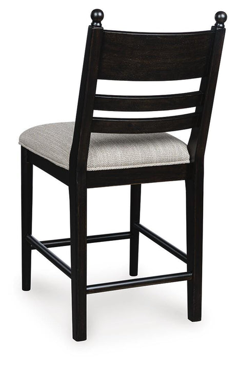 Greddinton Black/Brown Counter Height Dining Table 2 Black & 4 Brown Barstools from Ashley Furniture - Luna Furniture