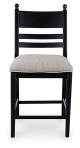 Greddinton Brown/Black Counter Height Dining Table and 4 Barstools from Ashley Furniture - Luna Furniture