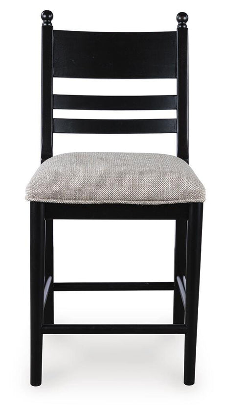 Greddinton Brown/Black Counter Height Dining Table and 4 Barstools from Ashley Furniture - Luna Furniture