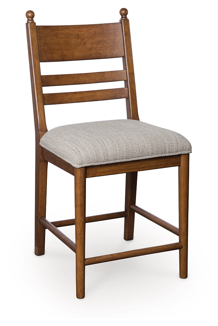 Greddinton Brown Counter Height Dining Table and 6 Barstools from Ashley - Luna Furniture