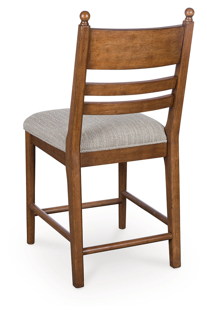 Greddinton Brown Counter Height Dining Table and 6 Barstools from Ashley - Luna Furniture