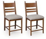 Greddinton Multi Counter Height Barstool, Set of 2 from Ashley Furniture - Luna Furniture