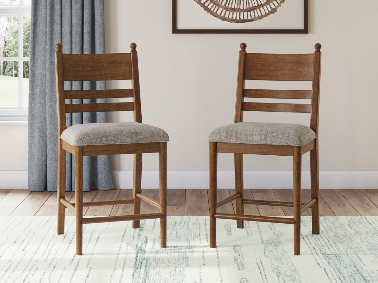 Greddinton Multi Counter Height Barstool, Set of 2 from Ashley Furniture - Luna Furniture