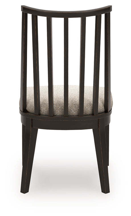 Galliden Black/Brown Dining Table and 4 Chairs from Ashley - Luna Furniture
