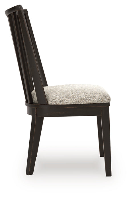 Galliden Black Dining Chair, Set of 2 from Ashley - Luna Furniture