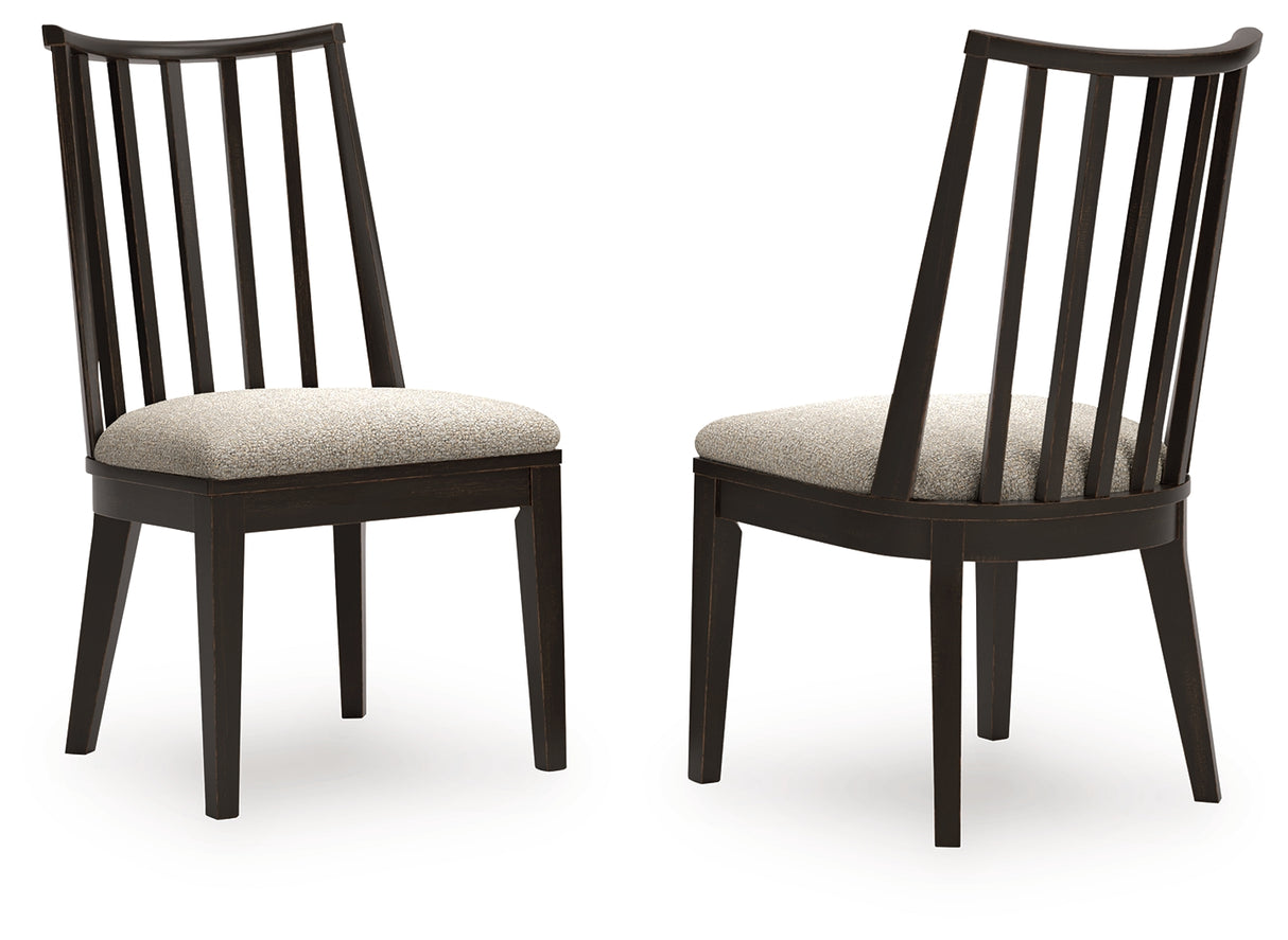 Galliden Black/Brown Dining Chair (Set of 2) from Ashley - Luna Furniture