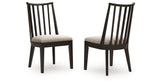 Galliden Black/Brown Dining Chair (Set of 2) from Ashley - Luna Furniture
